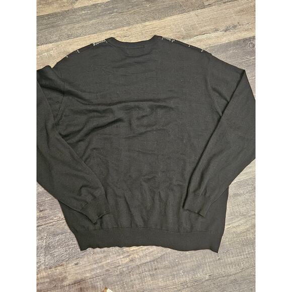 Stacy Adams xxl mens wool blend checker grandpa sweater retro vintage 2xl - Picture 6 of 8